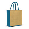 Blue Riviera Jute Tote Bags